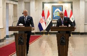 Croation FM Visits Bagdad - Iraq