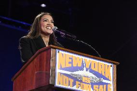 Alexandria Ocasio-Cortez Remarks at the Zohran Mamdani ‘NYC is Not for Sale’ Rally