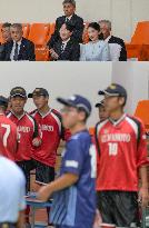 Crown prince watches sports event for disabled in Shiga Pref.