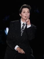 Isabella Rossellini At Belve TV Show - Rome