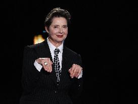 Isabella Rossellini At Belve TV Show - Rome