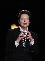 Isabella Rossellini At Belve TV Show - Rome