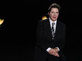 Isabella Rossellini At Belve TV Show - Rome