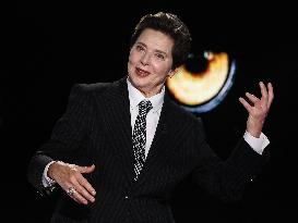 Isabella Rossellini At Belve TV Show - Rome