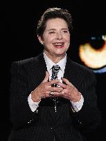Isabella Rossellini At Belve TV Show - Rome