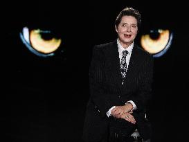 Isabella Rossellini At Belve TV Show - Rome