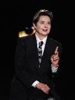 Isabella Rossellini At Belve TV Show - Rome