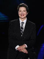 Isabella Rossellini At Belve TV Show - Rome