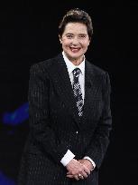 Isabella Rossellini At Belve TV Show - Rome