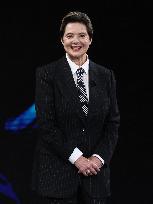 Isabella Rossellini At Belve TV Show - Rome
