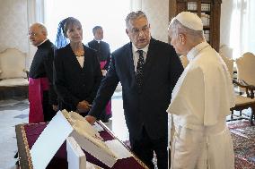 Pape Leo XIV Meets Viktor Orban - Vatican