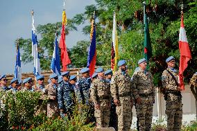 Lebanese FM Tours UNIFIL HQ