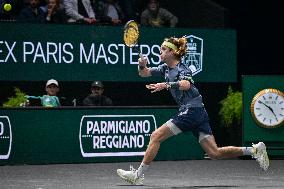 Andrey Rublev competes at Rolex Paris Masters 2025 in Paris FA