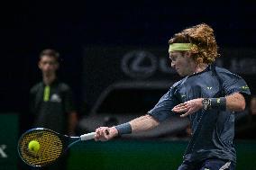 Andrey Rublev competes at Rolex Paris Masters 2025 in Paris FA