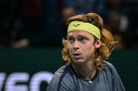 Andrey Rublev competes at Rolex Paris Masters 2025 in Paris FA