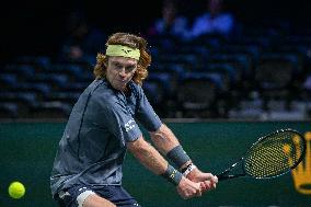 Andrey Rublev competes at Rolex Paris Masters 2025 in Paris FA