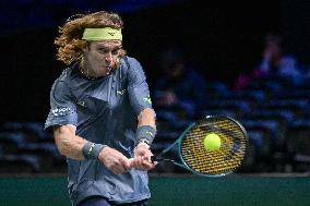 Andrey Rublev competes at Rolex Paris Masters 2025 in Paris FA