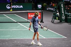 Andrey Rublev competes at Rolex Paris Masters 2025 in Paris FA