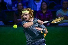 Andrey Rublev competes at Rolex Paris Masters 2025 in Paris FA