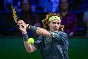 Andrey Rublev competes at Rolex Paris Masters 2025 in Paris FA