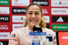 PRESS CONFERENCE SPAIN WOMEN'S NATIONAL TEAM