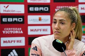 PRESS CONFERENCE SPAIN WOMEN'S NATIONAL TEAM