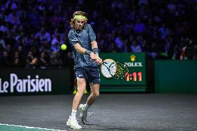 Andrey Rublev competes at Rolex Paris Masters 2025 in Paris FA