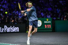 Andrey Rublev competes at Rolex Paris Masters 2025 in Paris FA