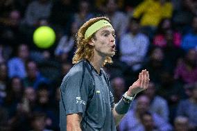 Andrey Rublev competes at Rolex Paris Masters 2025 in Paris FA