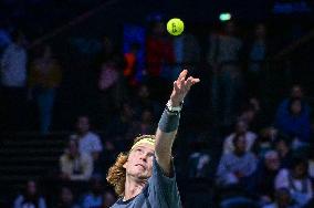 Andrey Rublev competes at Rolex Paris Masters 2025 in Paris FA