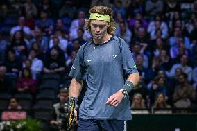 Andrey Rublev competes at Rolex Paris Masters 2025 in Paris FA