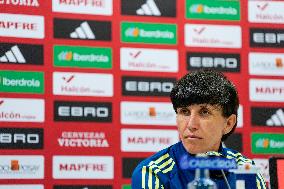 PRESS CONFERENCE SPAIN WOMEN'S NATIONAL TEAM