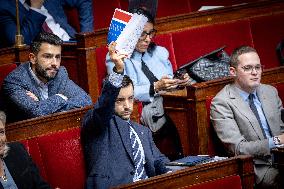 Examination of Draft Finance Bill at the National Assembly - Paris AJ