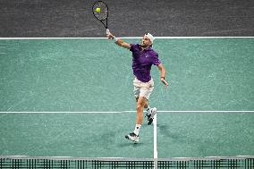 Giovanni Mpetshi Perricard vs Grigor Dimitrov at Rolex Paris Masters 2025 in Paris FA