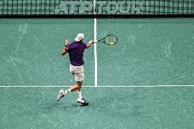 Giovanni Mpetshi Perricard vs Grigor Dimitrov at Rolex Paris Masters 2025 in Paris FA