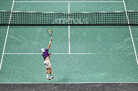 Giovanni Mpetshi Perricard vs Grigor Dimitrov at Rolex Paris Masters 2025 in Paris FA