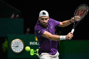 Giovanni Mpetshi Perricard vs Grigor Dimitrov at Rolex Paris Masters 2025 in Paris FA