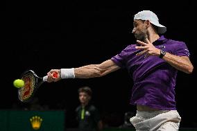 Giovanni Mpetshi Perricard vs Grigor Dimitrov at Rolex Paris Masters 2025 in Paris FA