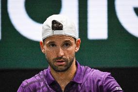 Giovanni Mpetshi Perricard vs Grigor Dimitrov at Rolex Paris Masters 2025 in Paris FA