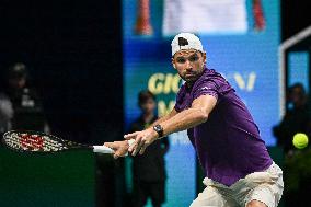 Giovanni Mpetshi Perricard vs Grigor Dimitrov at Rolex Paris Masters 2025 in Paris FA