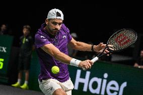 Giovanni Mpetshi Perricard vs Grigor Dimitrov at Rolex Paris Masters 2025 in Paris FA