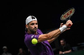 Giovanni Mpetshi Perricard vs Grigor Dimitrov at Rolex Paris Masters 2025 in Paris FA