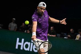 Giovanni Mpetshi Perricard vs Grigor Dimitrov at Rolex Paris Masters 2025 in Paris FA