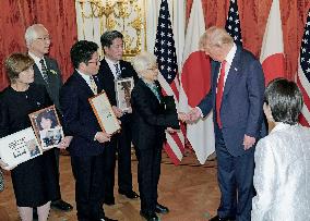 U.S. President Trump meets kin of abductees