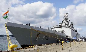 Indian frigate in Sasebo
