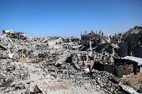 Destroyed Buildings In Jabalia Refugee Camp - Gaza