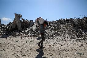 Destroyed Buildings In Jabalia Refugee Camp - Gaza