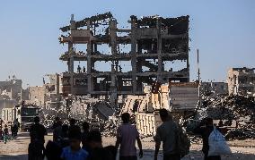 Destroyed Buildings In Jabalia Refugee Camp - Gaza