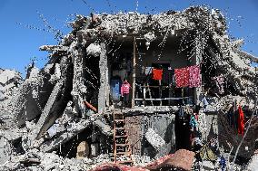 Destroyed Buildings In Jabalia Refugee Camp - Gaza