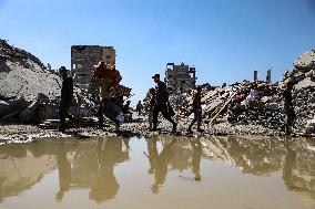 Destroyed Buildings In Jabalia Refugee Camp - Gaza